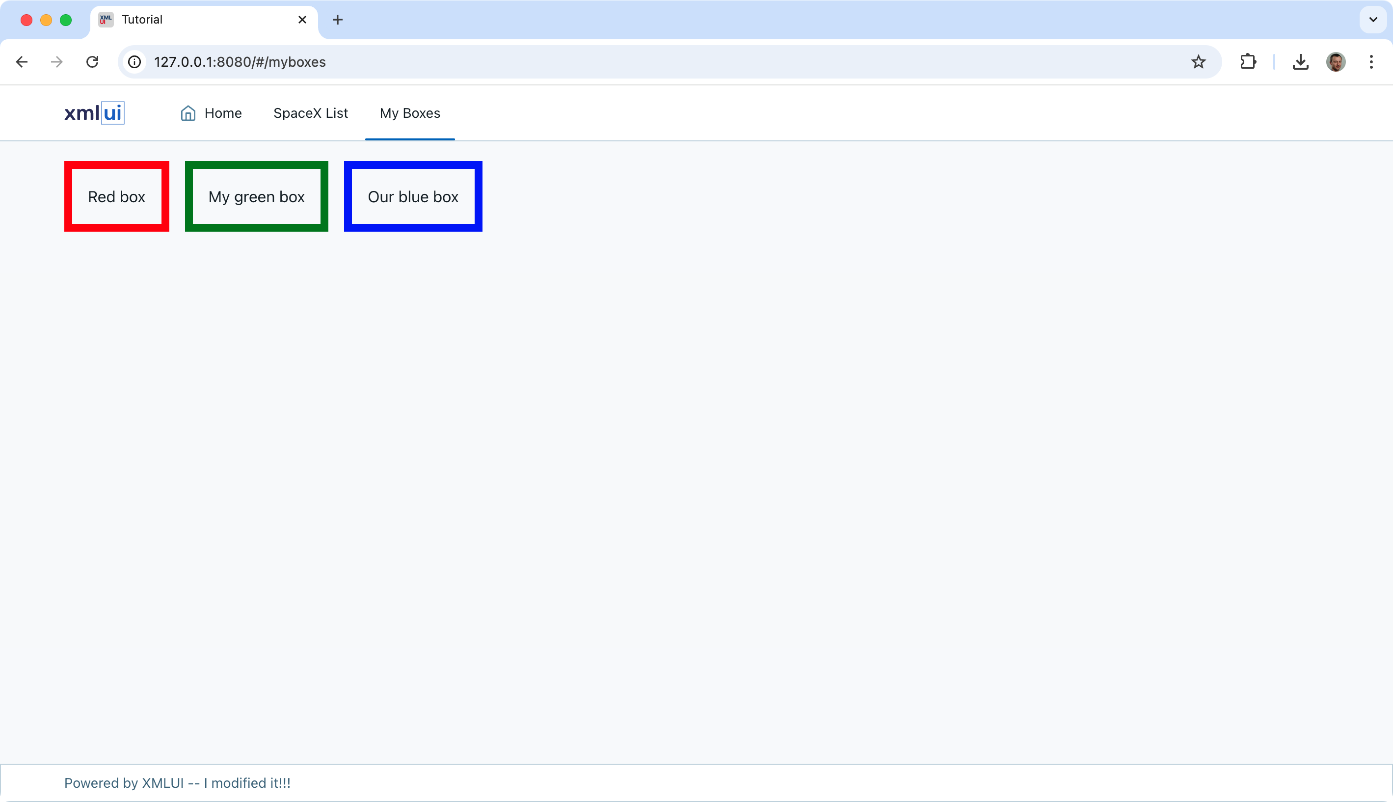 App modified
