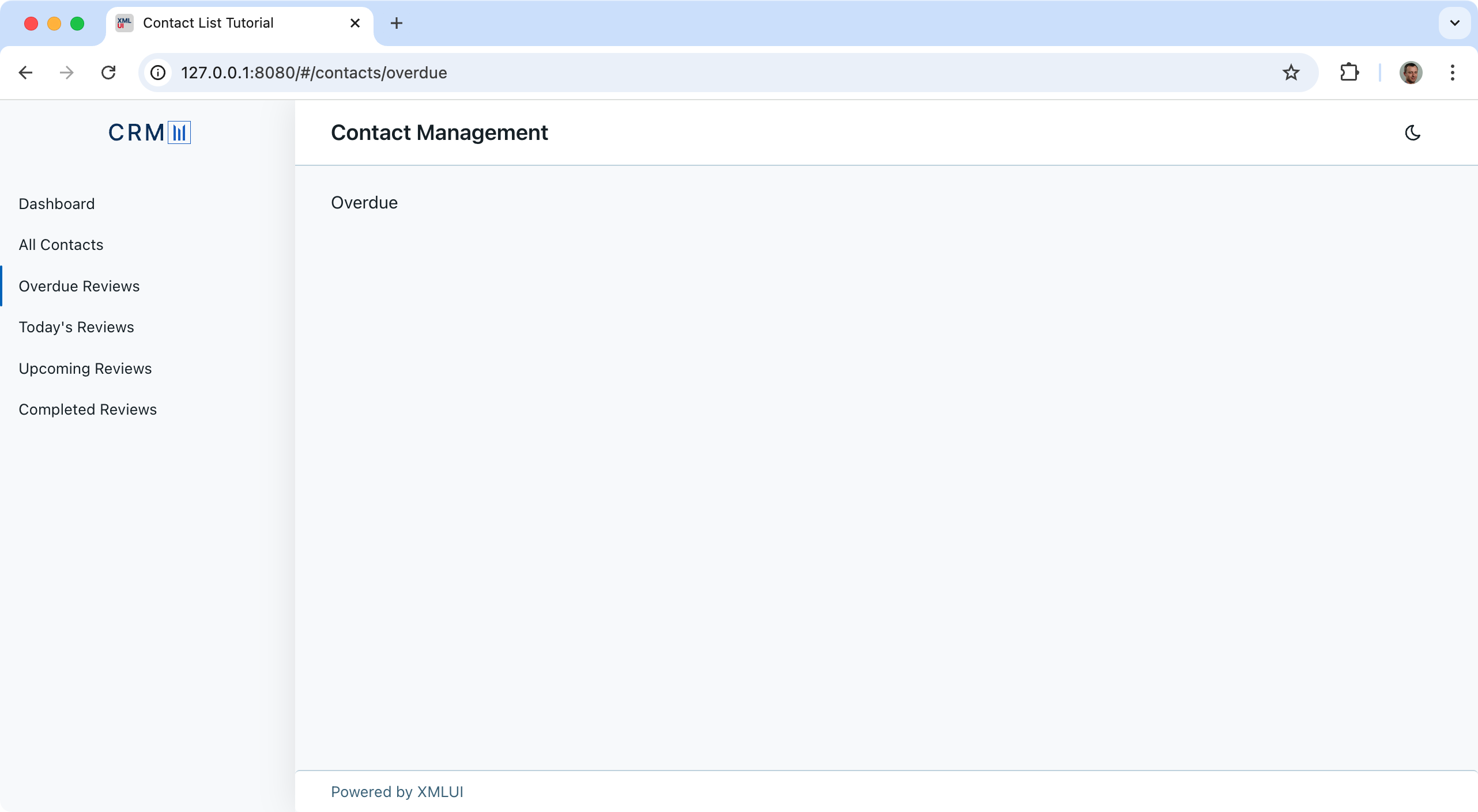 Task menus