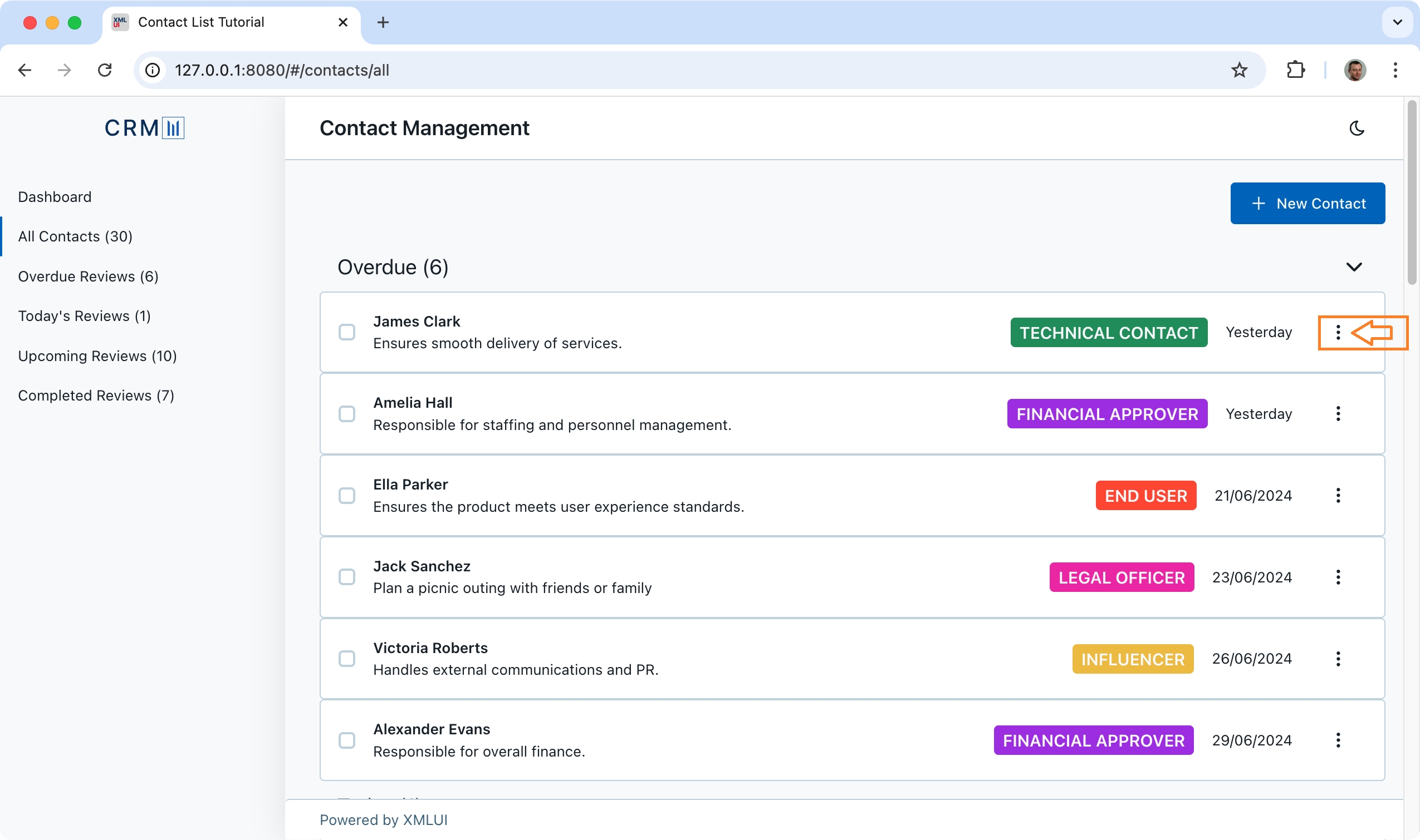 Context menu